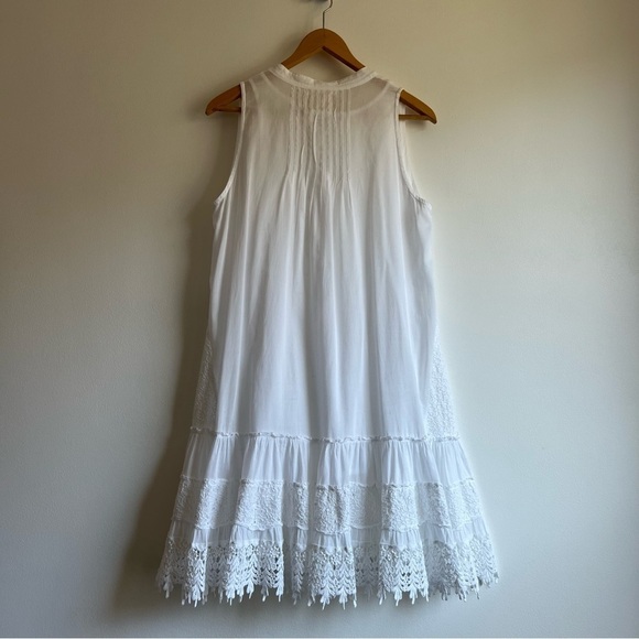Muche et Muchette Embroidered Cotton Voile Dress in White - Picture 11 of 15